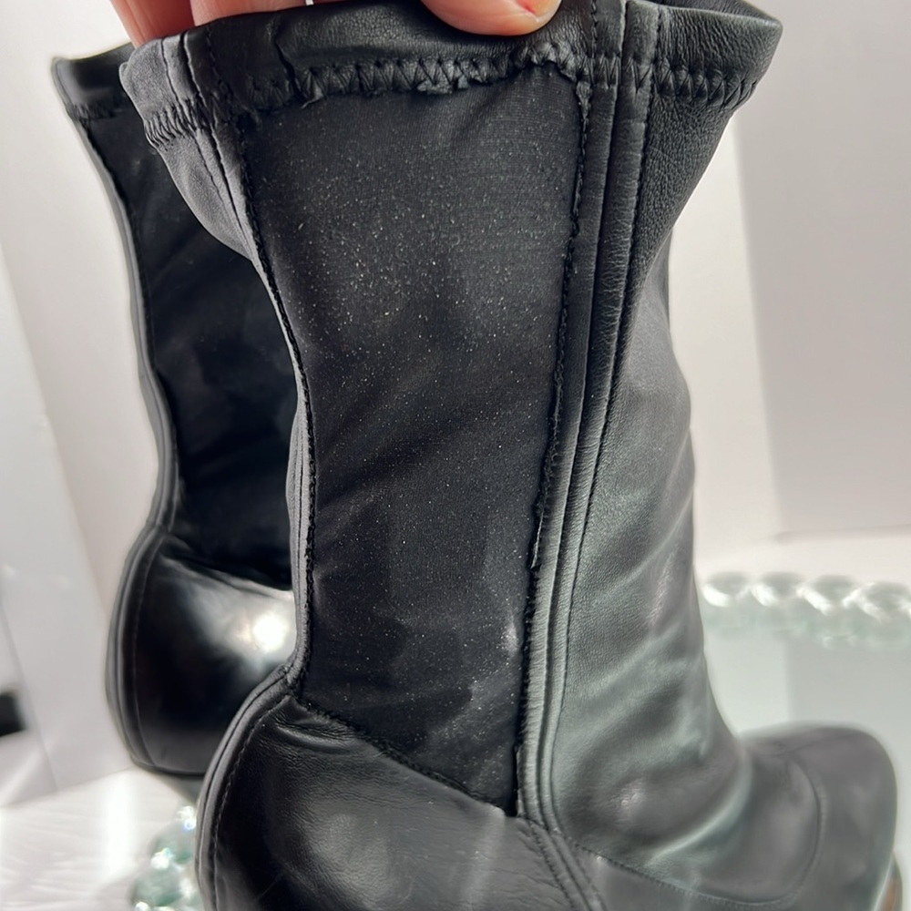 DOLCE & Gabbana black Stretch leather jersey ankle boots size 41 - Picture 17 of 17